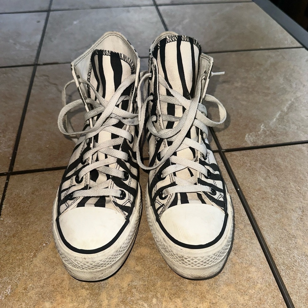 Zebra Print Platform Converse - image 3